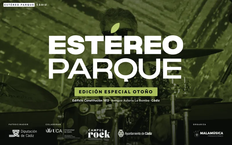 Portada de la web de Estéreo Parque, ciclo de conciertos en Cádiz